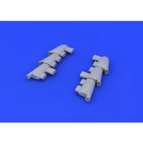   Eduard Accessories Hurricane Mk.I exhaust stacks f.Airfix - kipufogócsonkok