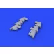 Eduard Accessories Hurricane Mk.I exhaust stacks f.Airfix - kipufogócsonkok
