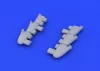 Eduard Accessories Hurricane Mk.I exhaust stacks f.Airfix - kipufogócsonkok