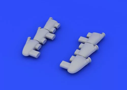 Eduard Accessories Hurricane Mk.I exhaust stacks f.Airfix - kipufogócsonkok