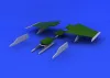 Eduard Accessories F-104 pylons - F-104 fegyverfelfüggesztő pilonok