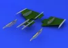 Eduard Accessories F-104 pylons - F-104 fegyverfelfüggesztő pilonok