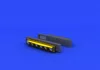 Eduard Accessories Bf 109G exhaust stacks for Eduard - kipufogócsonkok