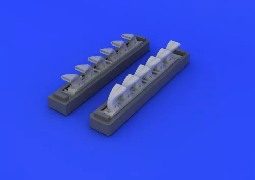 Eduard Accessories Bf 109G exhaust stacks for Eduard - kipufogócsonkok