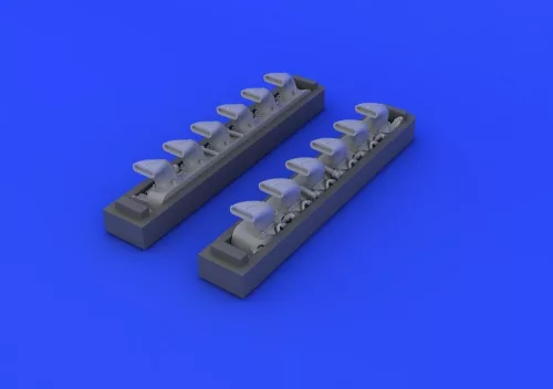 Eduard Accessories Bf 109G exhaust stacks for Eduard - kipufogócsonkok