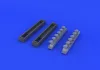 Eduard Accessories Bf 109G exhaust stacks for Eduard - kipufogócsonkok