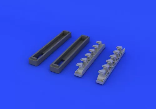 Eduard Accessories Bf 109G exhaust stacks for Eduard - kipufogócsonkok
