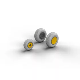 Eduard Accessories P-38 wheels for Academy - kerékkészlet