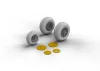 Eduard Accessories P-38 wheels for Academy - kerékkészlet