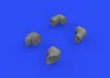 Eduard Accessories Harrier GR Mk.7/9 exhaust nozzles for Eduard/Hasegawa - hajtómű-fúvócsövek