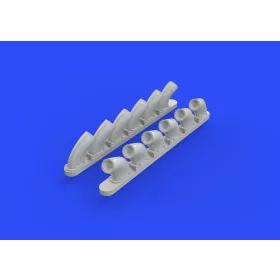   Eduard Accessories P-40B exhaust stacks for Airfix - kipufogócsonkok