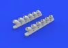 Eduard Accessories P-40B exhaust stacks for Airfix - kipufogócsonkok