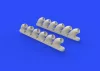 Eduard Accessories P-40B exhaust stacks for Airfix - kipufogócsonkok