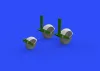 Eduard Accessories Meteor F.8 wheels for Airfix - kerékkészlet