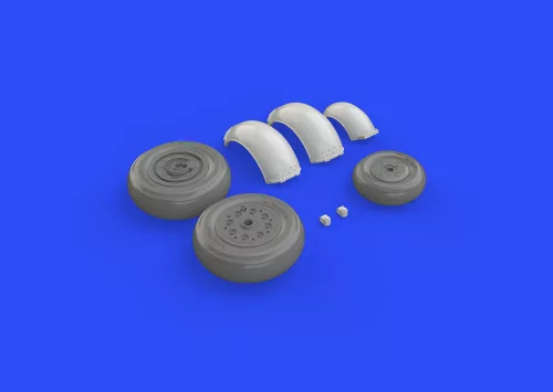 Eduard Accessories Meteor F.8 wheels for Airfix - kerékkészlet