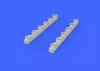Eduard Accessories MC.202 exhaust stacks for Eduard/Hasegaw - kipufogócsonkok