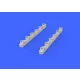 Eduard Accessories MC.202 exhaust stacks for Eduard/Hasegaw - kipufogócsonkok