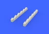 Eduard Accessories MC.202 exhaust stacks for Eduard/Hasegaw - kipufogócsonkok