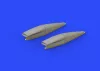 Eduard Accessories Crusader air intakes for Hasegawa - Crusader légbeömlők – részletező készlet