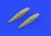 Eduard Accessories Crusader air intakes for Hasegawa - Crusader légbeömlők – részletező készlet