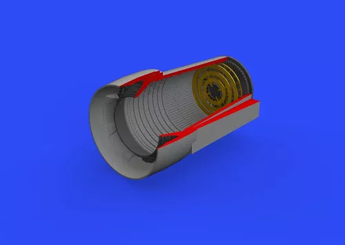 Eduard Accessories Crusader exhaust nozzle for Hasegawa - hajtómű-fúvócső