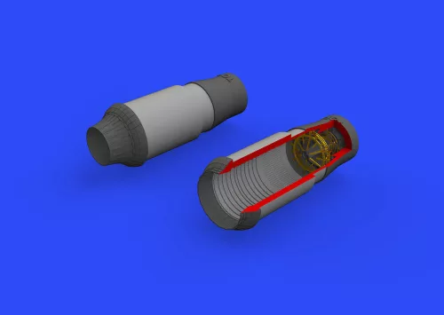 Eduard Accessories F-14A exhaust nozzles for Tamiya - hajtómű-fúvócsövek