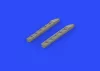Eduard Accessories Ki-61-Id exhaust stacks for Tamiya - kipufogócsonkok