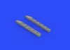 Eduard Accessories Ki-61-Id exhaust stacks for Tamiya - kipufogócsonkok
