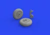 Eduard Accessories Ki-61-Id wheels for Tamiya - kerékkészlet