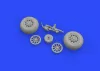 Eduard Accessories P-51D wheels for Airfix - kerékkészlet