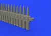 Eduard Accessories Ammo belts 12,7mm - lőszerhevederek 12,7mm – fegyverzet-részletező készlet