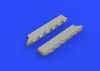 Eduard Accessories P-51D exhaust stacks w/fairing f.Airfix - kipufogócsonkok burkolattal