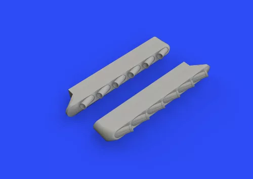 Eduard Accessories P-51D exhaust stacks w/fairing f.Airfix - kipufogócsonkok burkolattal