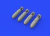 Eduard Accessories British 500lb bombs - brit 500lb bomba – bombafegyverzet-készlet