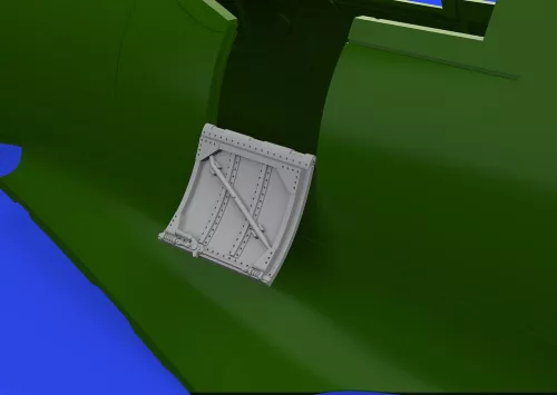 Eduard Accessories Spitfire Mk.VIII/IX cockpit door f.Eduar - Spitfire Mk.VIII/IX – cockpitajtó, Eduard maketthez
