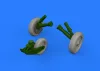 Eduard Accessories F-8 Crusader wheels for Eduard/Hasegawa - kerékkészlet