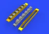 Eduard Accessories Bf 109G-6 exhaust stacks for Tamiya - kipufogócsonkok