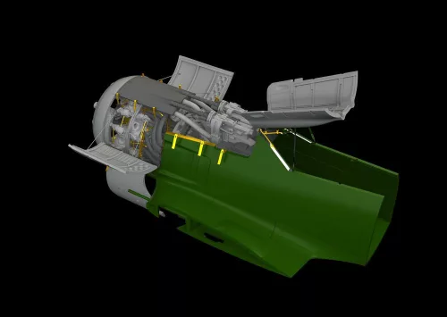 Eduard Accessories Fw 190A-8 engine & fuselage guns f.Eduar - motor- és törzsfegyverzet-részletező készlet
