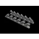 Eduard Accessories Spitfire Mk.XIV exhaust stacks f.Airfix - kipufogócsonkok