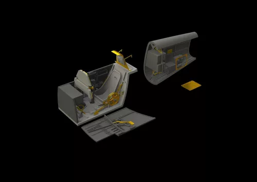 Eduard Accessories Bf 109E cockpit & radio compartment f.Ed - cockpit- és rádiótér-részletező készlet