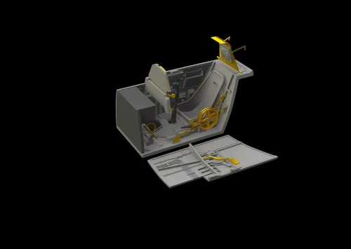 Eduard Accessories Bf 109E cockpit & radio compartment f.Ed - cockpit- és rádiótér-részletező készlet
