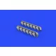 Eduard Accessories P-51D exhaust stacks for Eduard - kipufogócsonkok