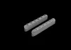 Eduard P-51D exhaust stacks w/ fairing for Eduard – kipufogó
