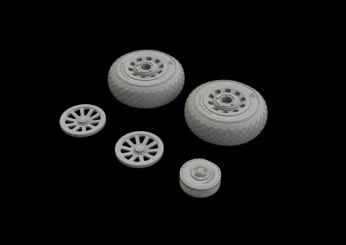 Eduard P-51D wheels diamond tread for Eduard – kerékkészlet