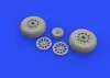 Eduard Accessories P-51D wheels diamond tread 2 for Eduard - kerékkészlet