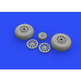   Eduard Accessories P-51D wheels diamond tread 2 for Eduard - kerékkészlet