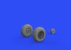 Eduard Accessories P-51D wheels diamond tread 2 for Eduard - kerékkészlet