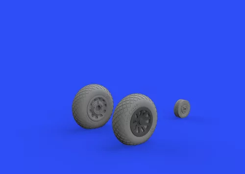 Eduard Accessories P-51D wheels diamond tread 2 for Eduard - kerékkészlet