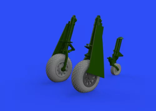 Eduard Accessories P-51D wheels diamond tread 2 for Eduard - kerékkészlet