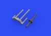 Eduard Accessories P-38F/G gun barrels for Tamiya - fegyvercsövek